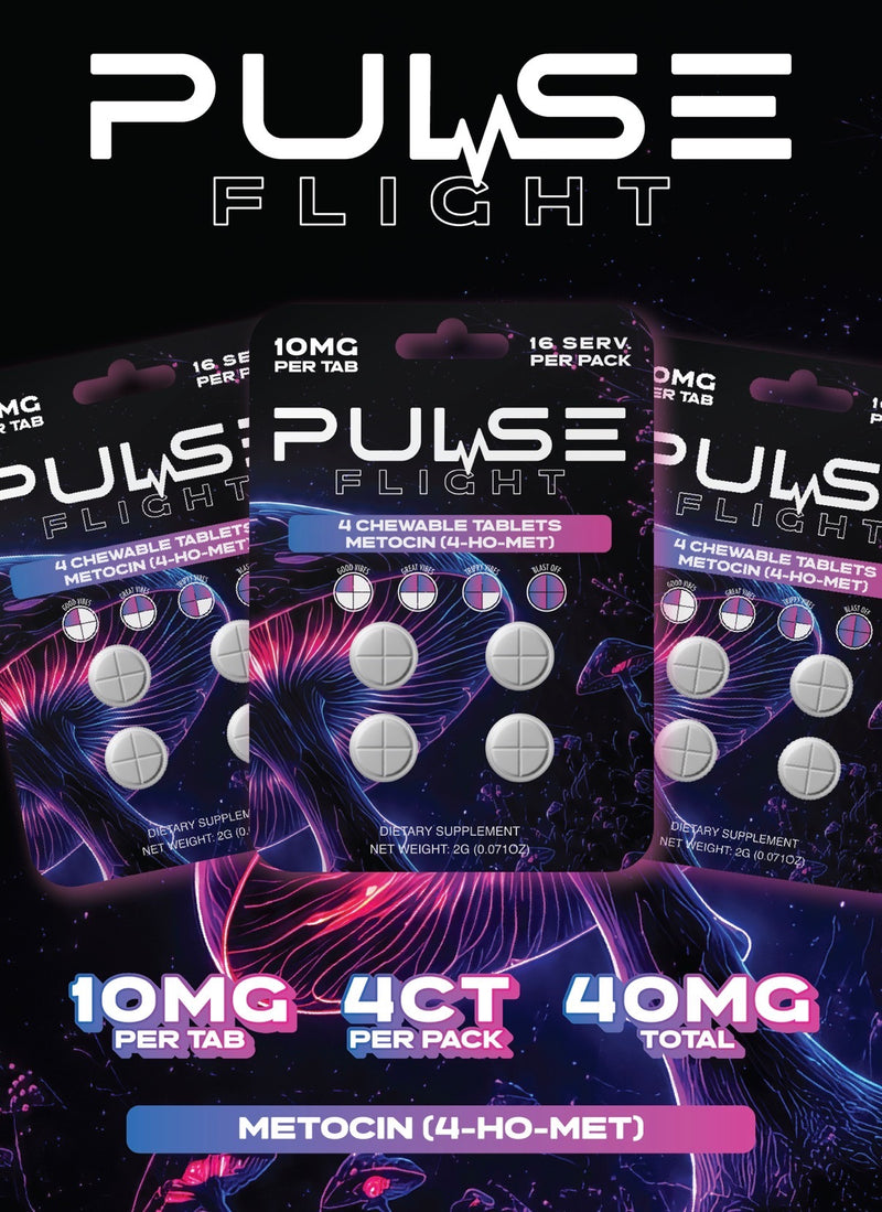 Pulse Flight 4 Hydroxy Tablets 40MG - 4 Pack Tablets - 10 Count Display
