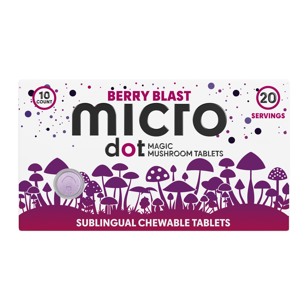 Micro Dot Magic Mushroom Tablets - 10ct Pack - Berry Blast