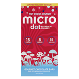 Micro Dot Magic Mushroom Chocolates - 15pc / Bar - 5ct Display - Hot Cocoa Crunch