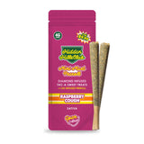Hidden Hills Mini Mart 2g x 2 Thca Diamond Infused Pre Rolls - 10 Pack Display - Raspberry Cough