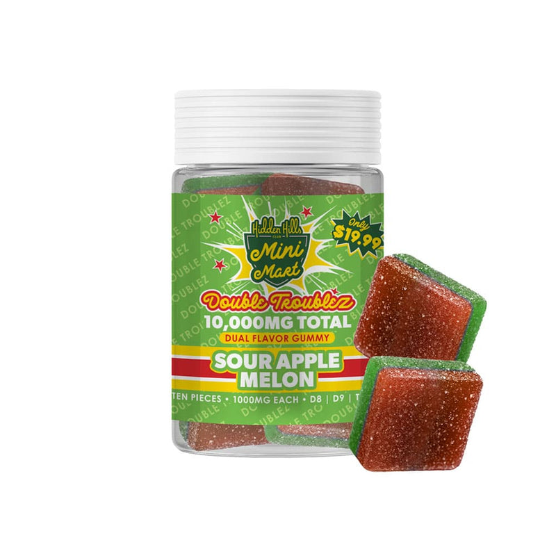 Hidden Hills Mini Mart Double Troublez - 10000MG - Sour Apple Melon