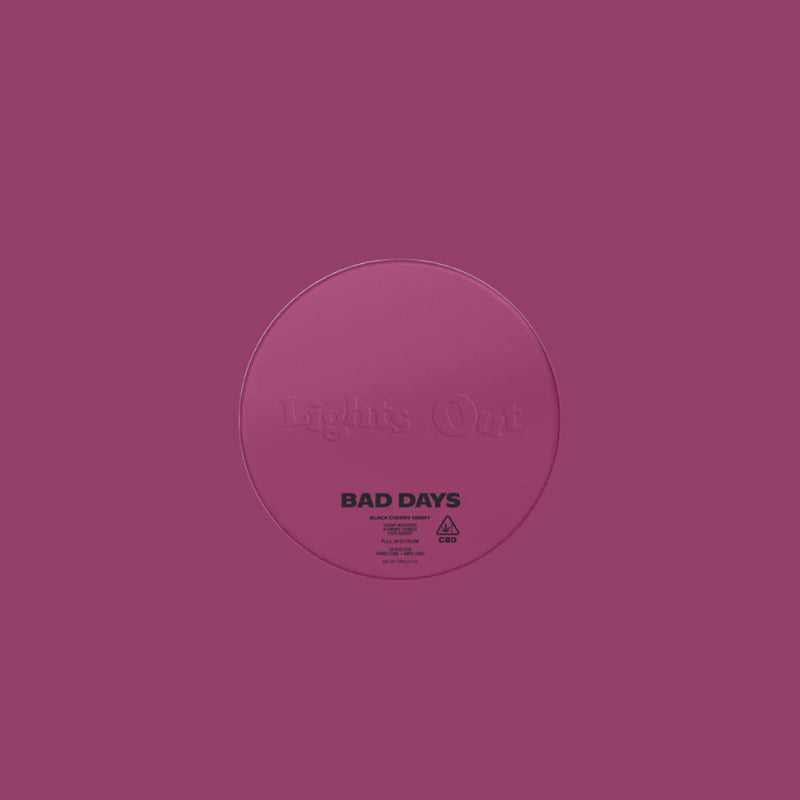 Bad Days Lights Out - Black Cherry - Full Spectrum Gummies + CBN - Bandit Distribution