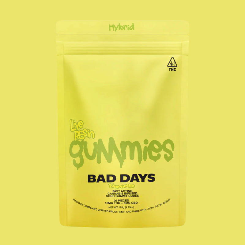 Bad Days Limoncello Live Resin THC Gummies - 20pc - Bandit Distribution