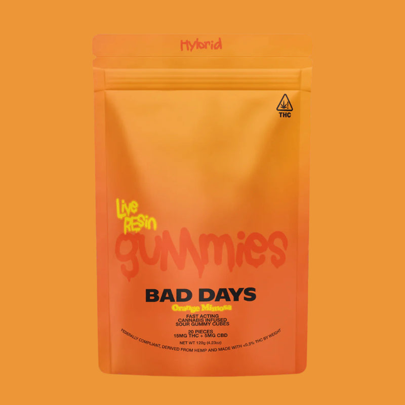 Bad Days Orange Mimosa Live Resin THC Gummies - 20pc - Bandit Distribution
