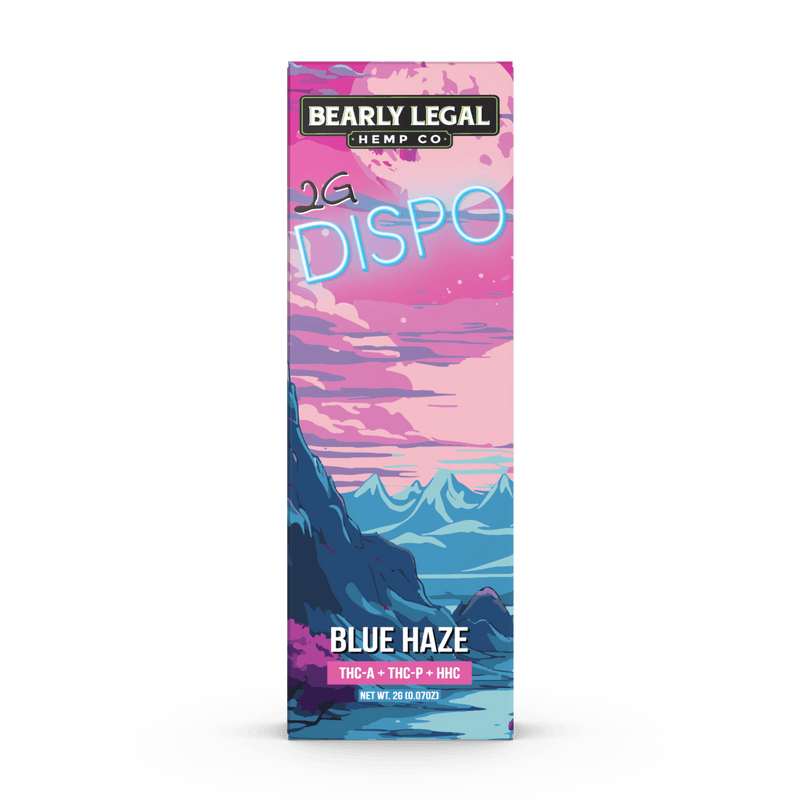 Bearly Legal 2g THCa/THCp/HHC Disposables - Blue Haze - Bandit Distribution