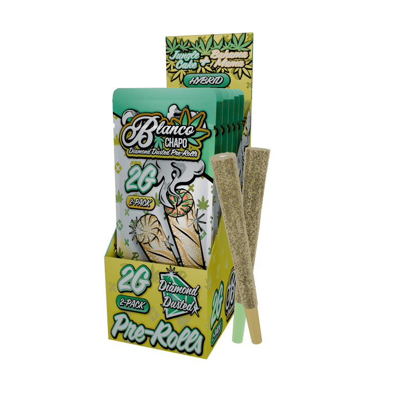Blanco Chapo Diamond Dusted 2g 2 Pack - Jungle Cake / Bahama Mama - 6 Pack Display - Bandit Distribution
