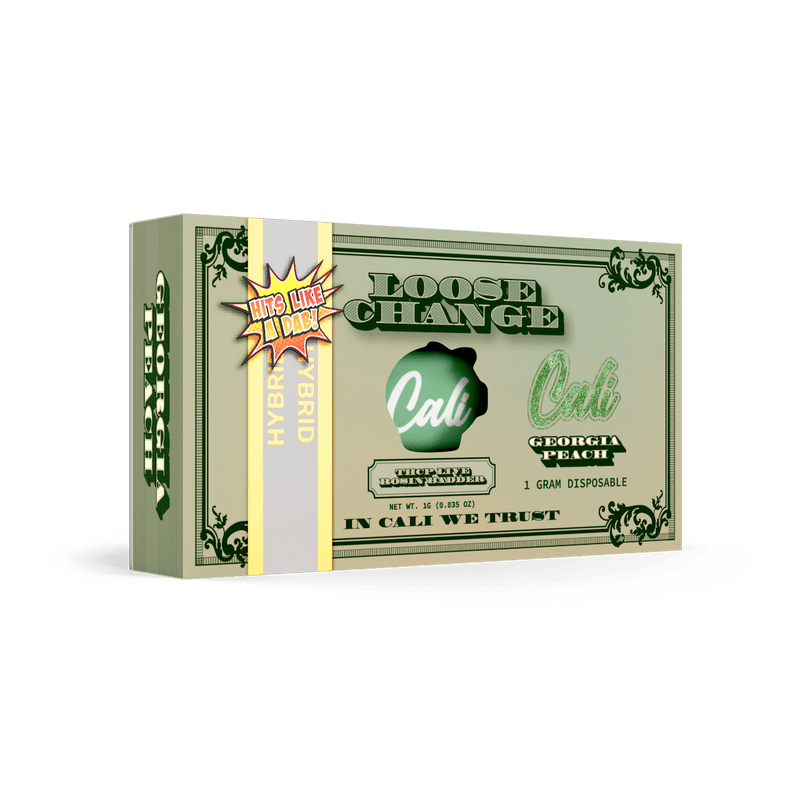 Cali Extrax Loose Change 1g Disposable - THCP/D8 Live Rosin Badder - Georgia Peach - Bandit Distribution