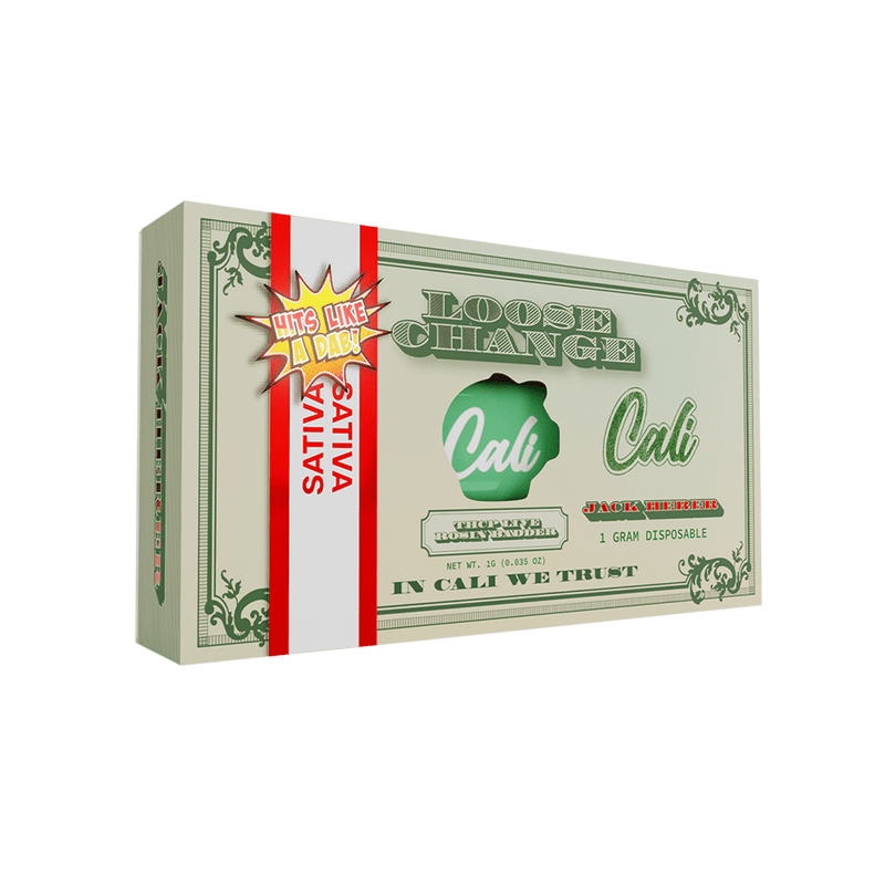 Cali Extrax Loose Change 1g Disposable - THCP/D8 Live Rosin Badder - Jack Herer - Bandit Distribution
