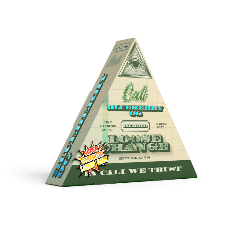 Cali Extrax Loose Change .5g THCP/D8 Live Resin Carts - Blueberry OG - Bandit Distribution