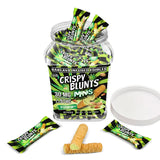 Crispy Blunts D9 Minis 40pc Bins - 30mg Each - Pistachio - Bandit Distribution