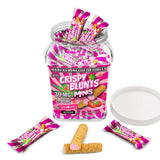 Crispy Blunts D9 Minis 40pc Bins - 30mg Each - Strawberry - Bandit Distribution