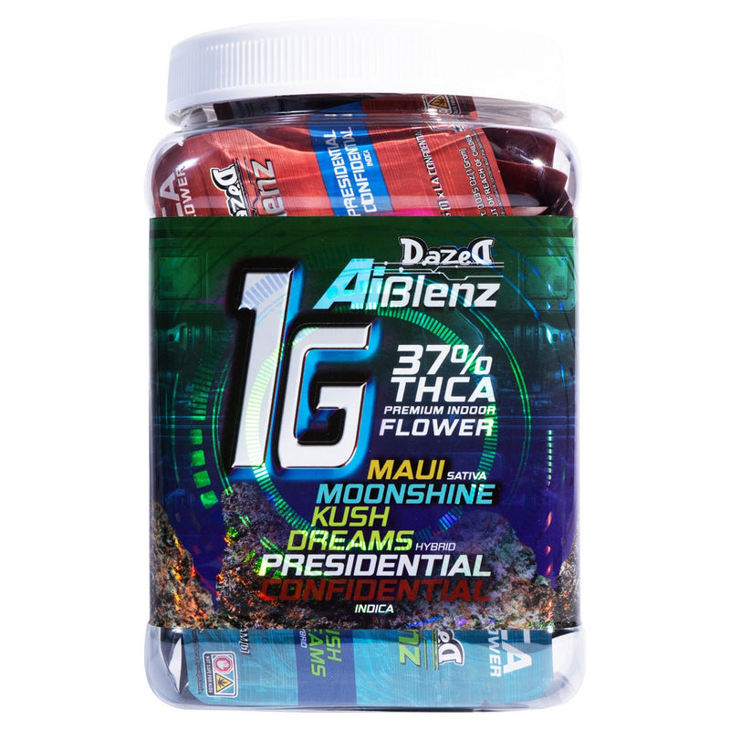 Dazed8 AI Blenz 1g Thca Flower Bags - Variety 1 - 30 Pack Display - Bandit Distribution