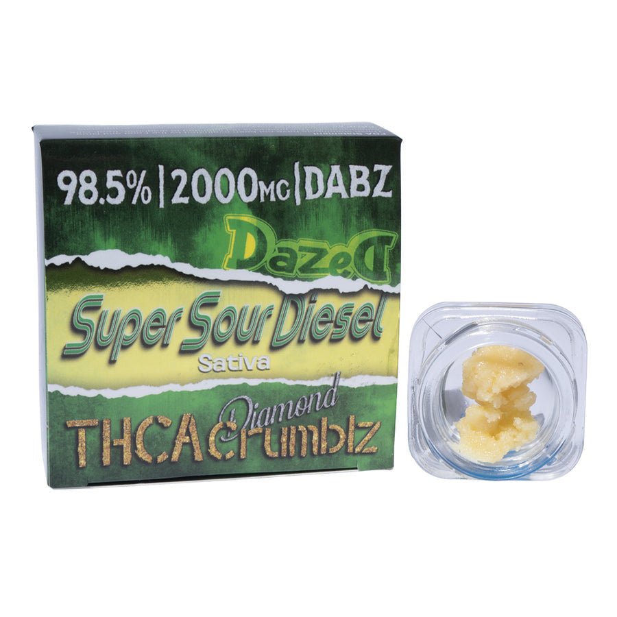 Dazed8 - Super Sour Diesel THCA Diamond Crumble - 2000mg