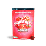 Delta Munchies D9 Euphoria Functional Gummies - Good Vibes - Strawberry Shortcake - 20ct