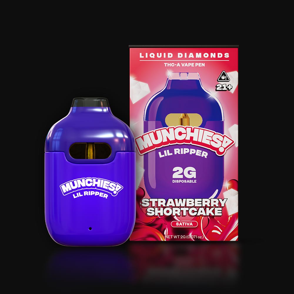 Munchies! Lil Ripper 2g Thca Liquid Diamonds Disposable - Strawberry Shortcake Munchies! Lil Ripper 2g Thca Liquid Diamonds Disposable - Strawberry Shortcake