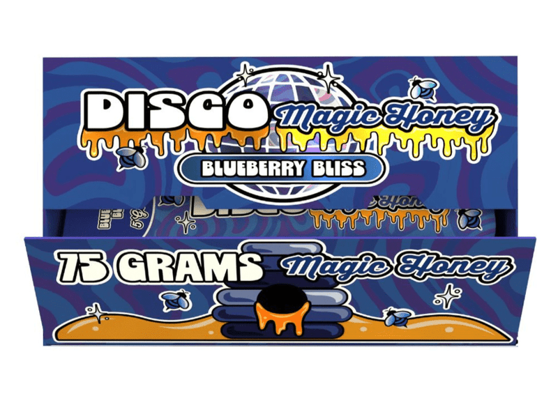 Disco Magic Honey 5g Sachets - 15ct Display - Blueberry Bliss - Bandit Distribution