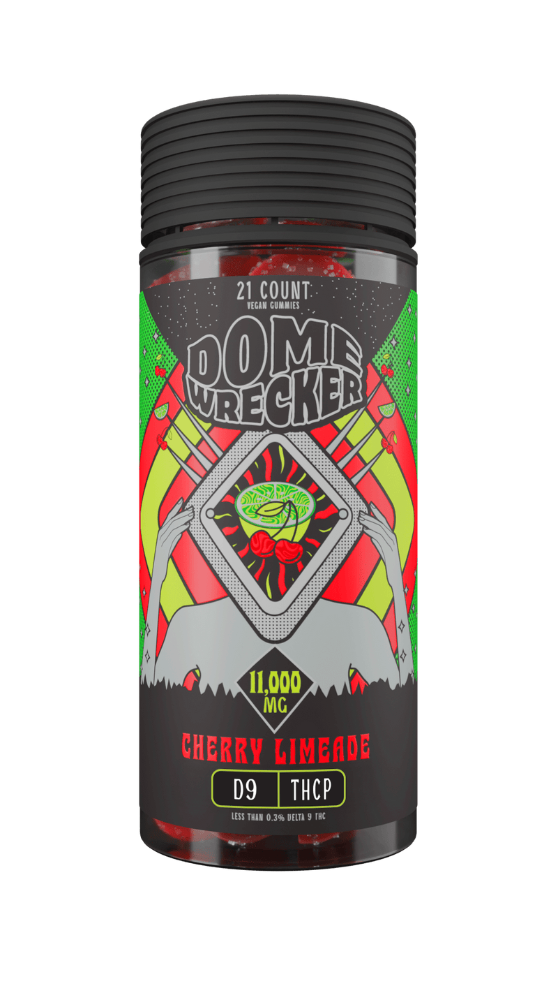 Domewrecker THCa - D9 - THCP Gummies 11000mg - Cherry Limeade - Bandit Distribution