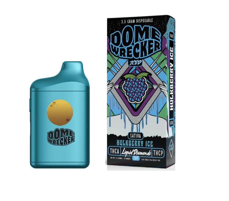 Domewrecker THCa Liquid Diamonds Disposable - 3.5G - HulkBerry Ice (Sativa) - Bandit Distribution