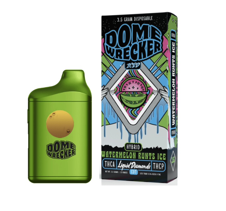 Domewrecker THCa Liquid Diamonds Disposable - 3.5G - Watermelon Runts Ice - Bandit Distribution