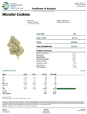DS - Bulk Thca Indoor PLUS Exotics - Monster Cookies - 33.25% - Bandit Distribution