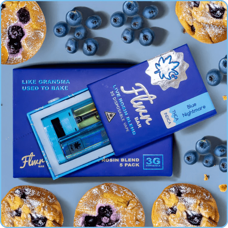 FLWR Bar 3g THCA Disposables - Blue Nightmare - Indica - Bandit Distribution