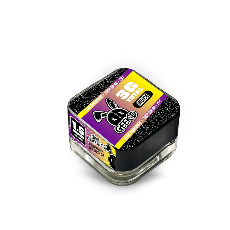 Geek'D Extracts - Diamonds+Thca Sauce+Thcp Sugar - 4g - LCG+Rainbow Belts - Bandit Distribution