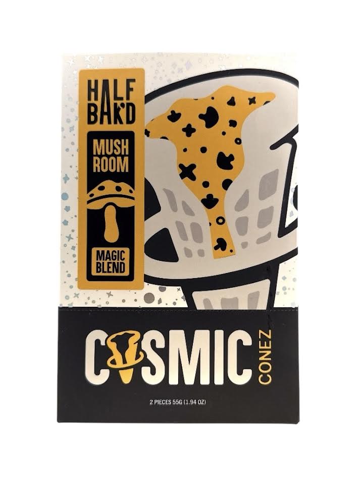 Half Bak'd Cosmic Cones Mushroom Blend - 2pc Pack - Lucky Charmz - Bandit Distribution