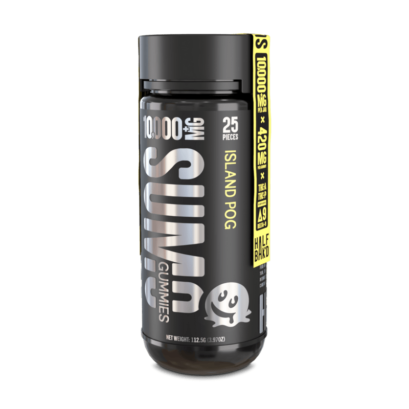 Half Bak'd D9 SUMO THCa/THCp/D8 Gummies - 25ct - Island Pog - Hemp Wholesaler