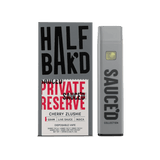 Half Bak'd Live Resin Private Reserve Sauce'd 1g Disposables - Cherry Zlushie - Bandit Distribution