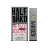 Half Bak'd Live Resin Private Reserve Sauce'd 1g Disposables - Jolly Rancher - Bandit Distribution