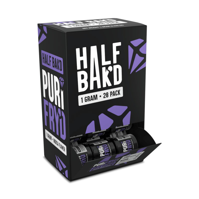Half Bak'D PuriFryd Indoor Thca Flower - 1g - Lemon Cherry Gelato - 28ct - Hemp Wholesaler