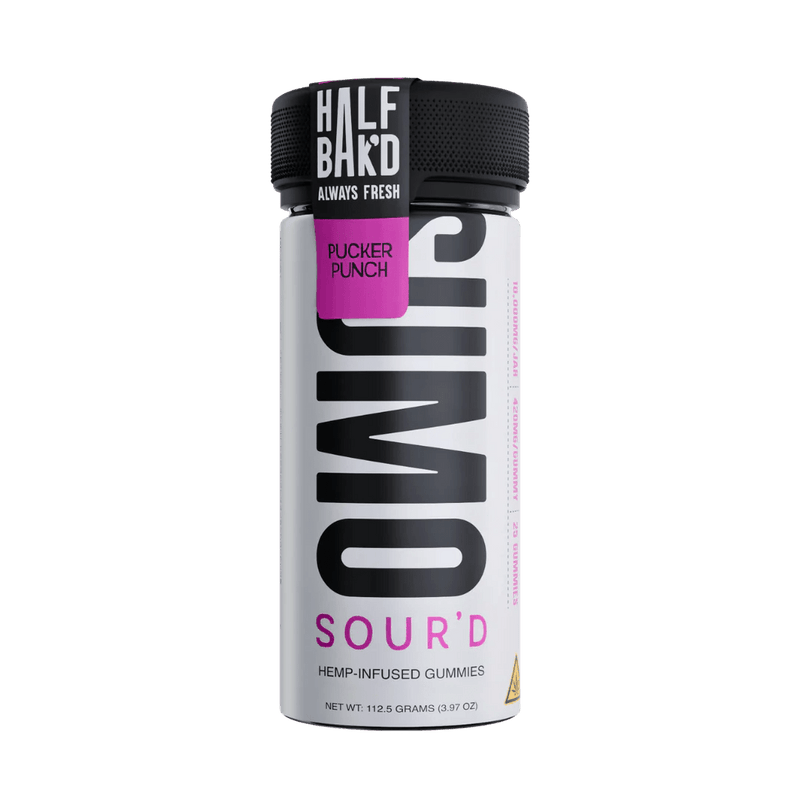 Half Bak'd Sumo Sour'D Gummies - 25ct - Pucker Punch - Bandit Distribution