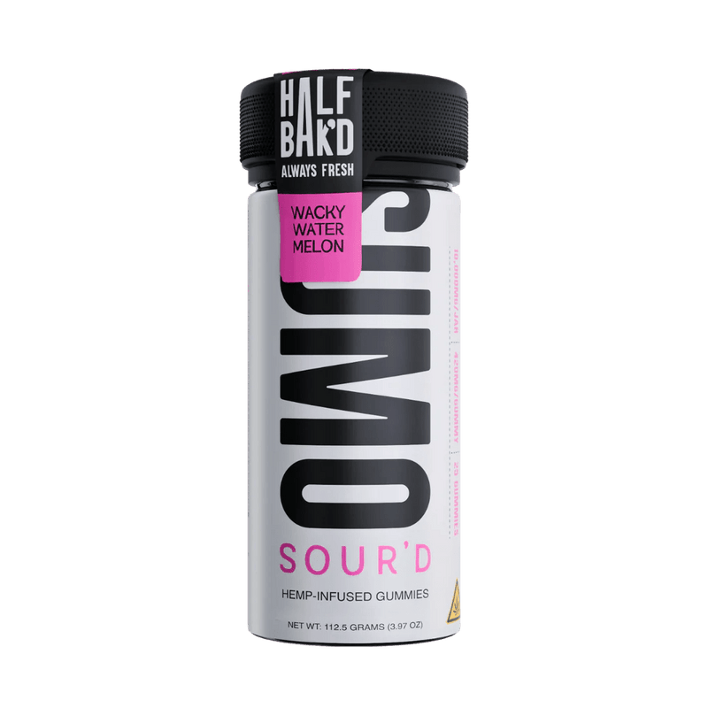 Half Bak'd Sumo Sour'D Gummies - 25ct - Wacky Watermelon - Bandit Distribution