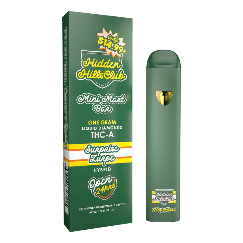 Hidden Hills Club - Mini Mart Bar Liquid Diamonds THCa 1g - Suprise Zurpe - Bandit Distribution