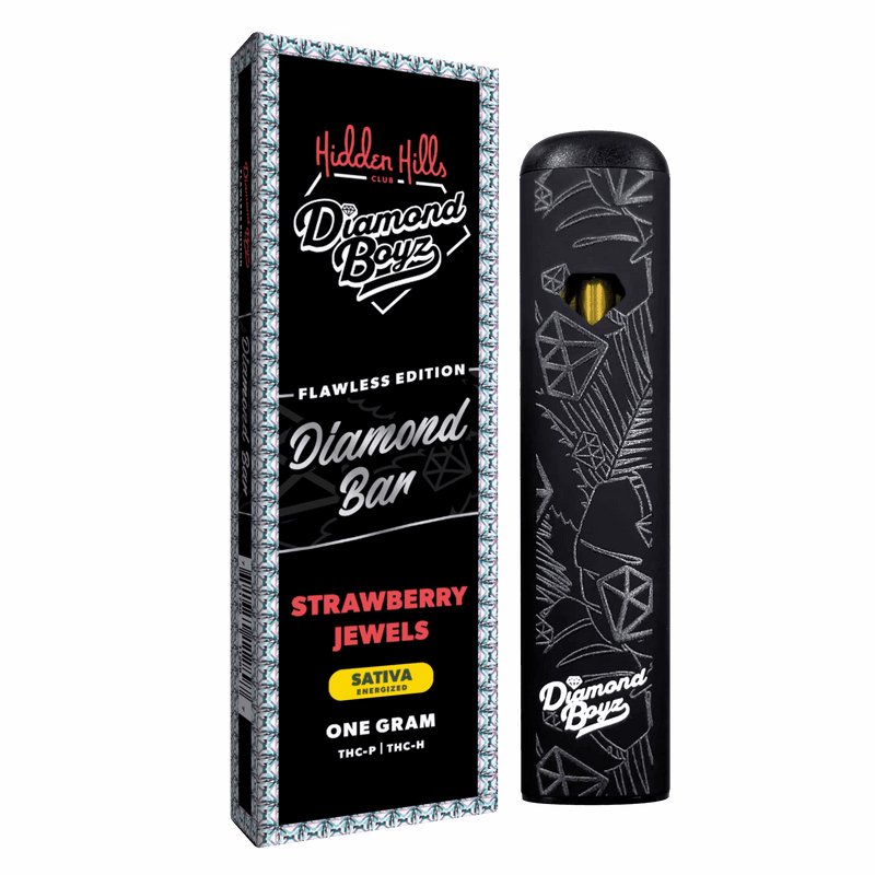 Hidden Hills Diamond Boyz 1g Disposable - Flawless Edition - Strawberry Jewels - Bandit Distribution