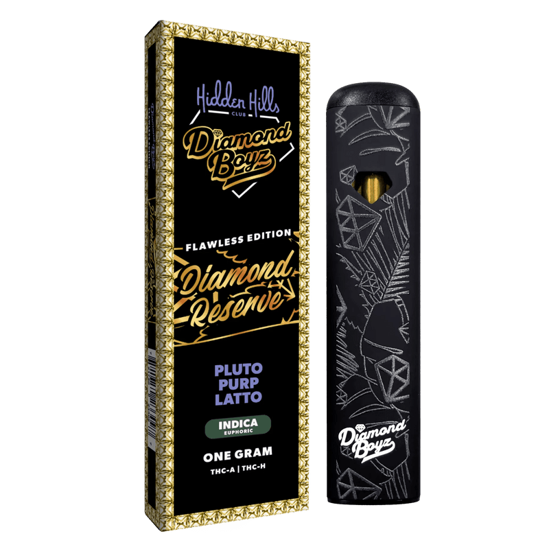 Hidden Hills Diamond Reserve 1g Disposable - Flawless Edition - Pluto Purp Lato - Bandit Distribution