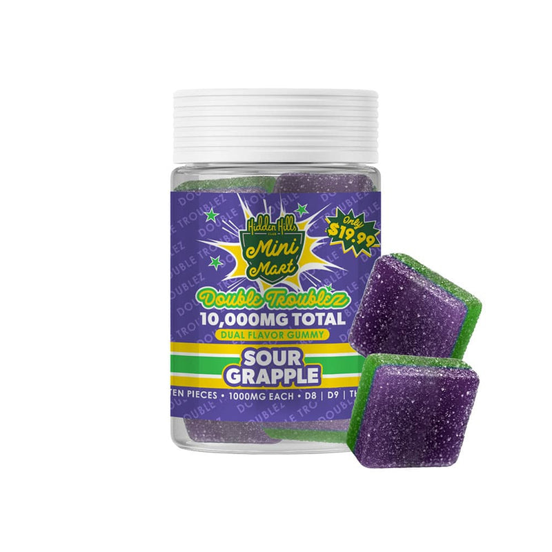 Hidden Hills Mini Mart Double Troublez - 10000MG - Sour Grapple - Bandit Distribution