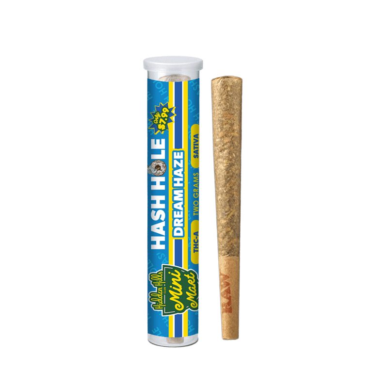 Hidden Hills - Mini Mart Hash Holes - 2g Pre Roll x 20ct Display - Dream Haze - Bandit Distribution