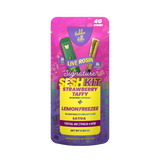 Hidden Hills Signature Sesh Kit - 2g Live Rosin Dispo + 2g Hash Hole Combo - Strawberry Taffy / Lemon Freezee - Bandit Distribution