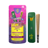 Hidden Hills Signature Sesh Kit -2g Live Rosin Dispo + 2g Hash Hole Combo - Strawberry Taffy / Lemon Freezee