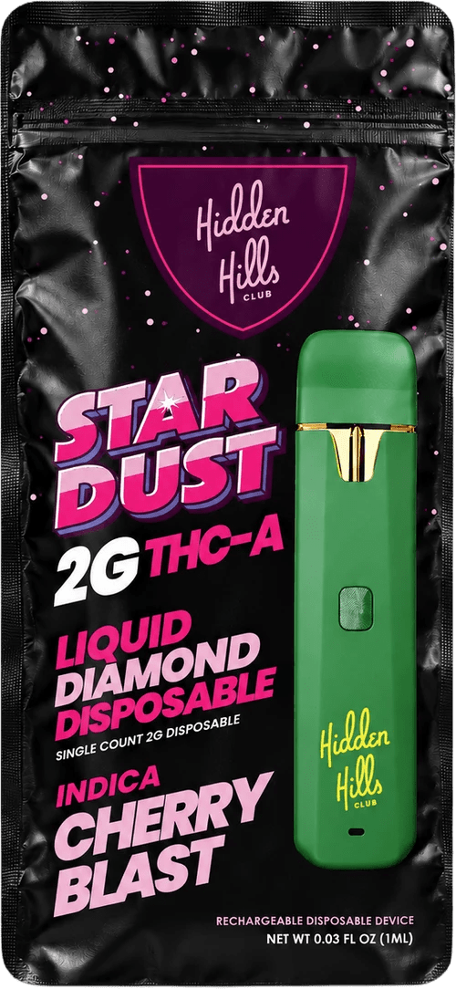 Hidden Hills Stardust Liquid Diamond Bar - THCA - Cherry Blast - 2g - Bandit Distribution