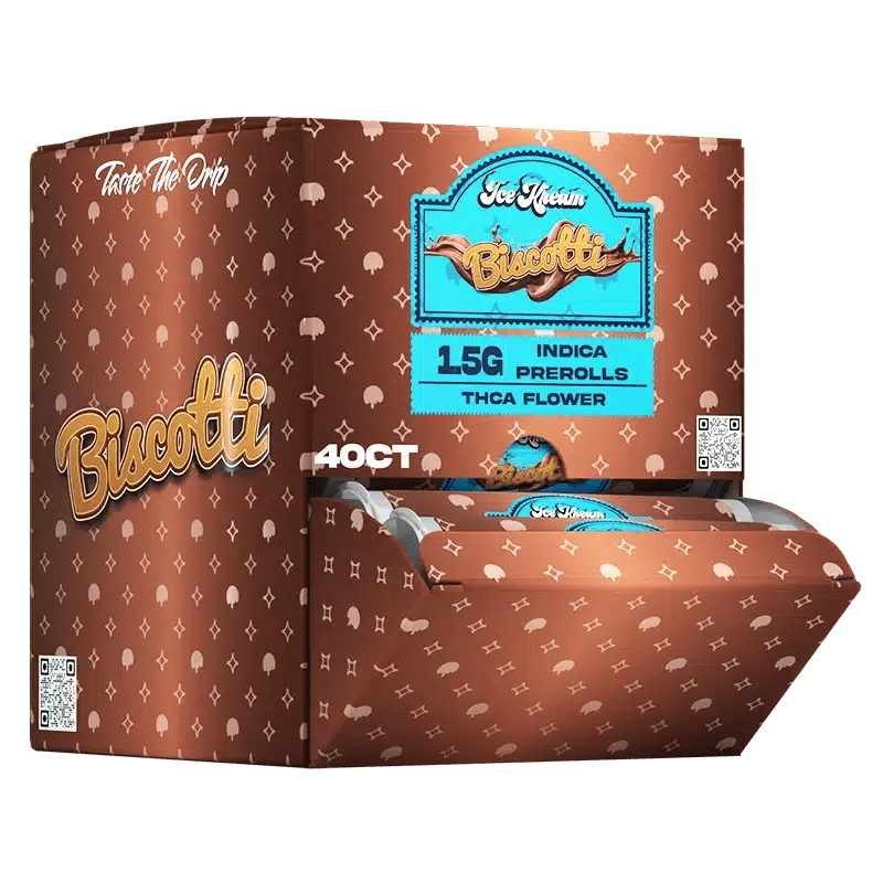 Ice Kream 40ct - 1.5g Pre Rolls Display - Biscotti - Bandit Distribution