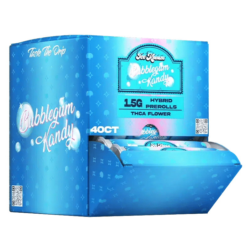 Ice Kream 40ct - 1.5g Pre Rolls Display - Bubblegum Kandy - Bandit Distribution