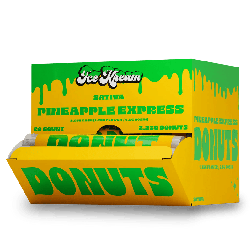 Ice Kream Thca Donut Holes - 2.25g Each - 20 Count Display - Pineapple Express - Bandit Distribution