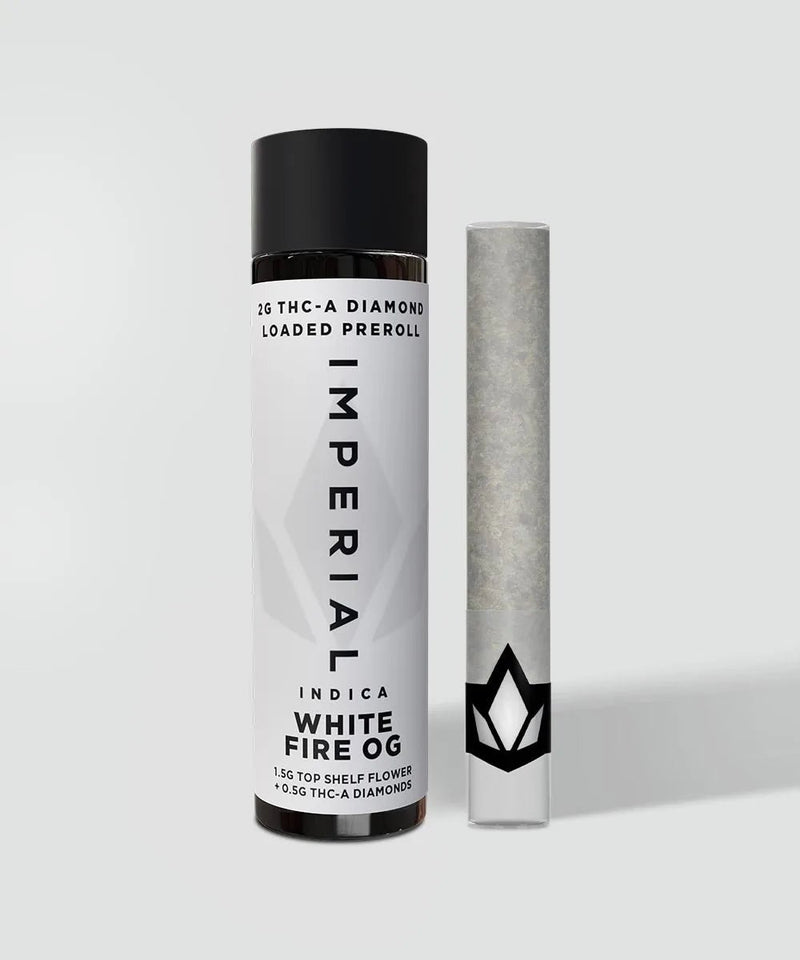Imperial 2G THC - A Diamond Loaded PreRoll - White Fire OG - Bandit Distribution