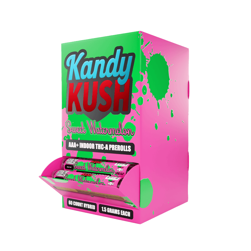 Kandy Kush Thca Pre Roll - 1.5g 60 Count Display - Sweet Watermelon - Hybrid - Bandit Distribution