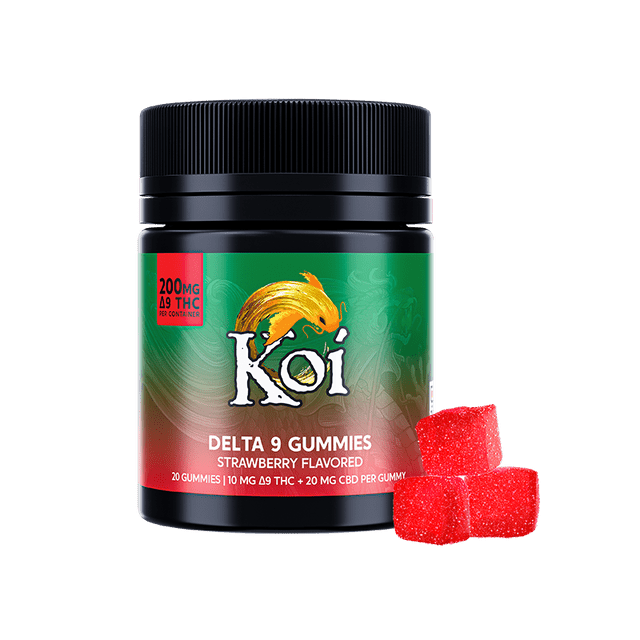 Koi Delta 9 THC Gummies - Strawberry - Bandit Distribution