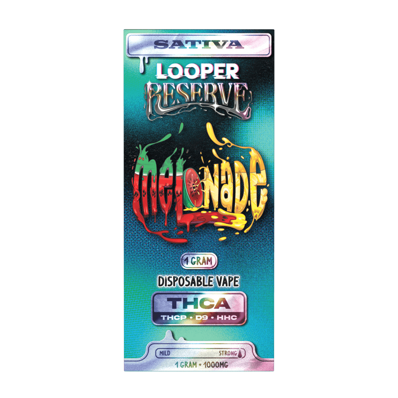 Looper Reserve 1g Disposable - THCA - THCP - HHC - D9 - Melonade - Bandit Distribution