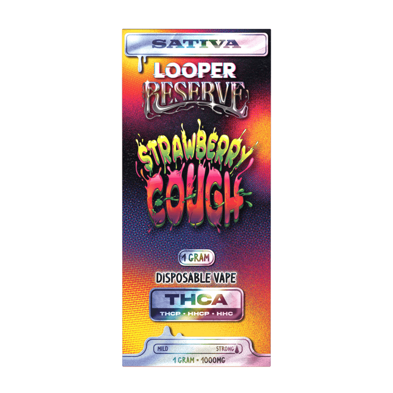 Looper Reserve 1g Disposable - THCA - THCP - HHC - D9 - Strawberry Cough - Bandit Distribution