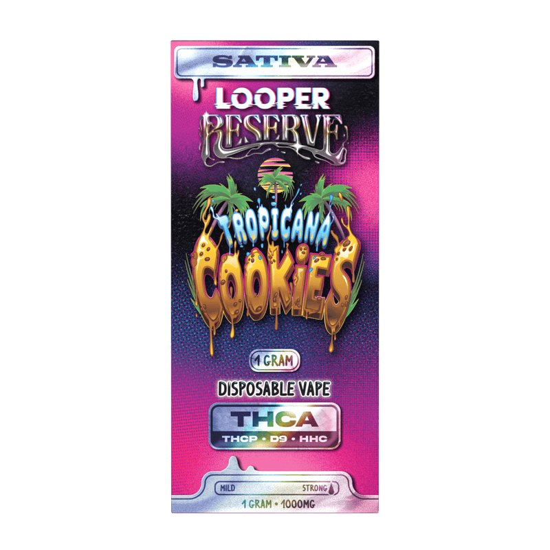 Looper Reserve 1g Disposable - THCA - THCP - HHC - D9 - Tropicana Cookies - Bandit Distribution
